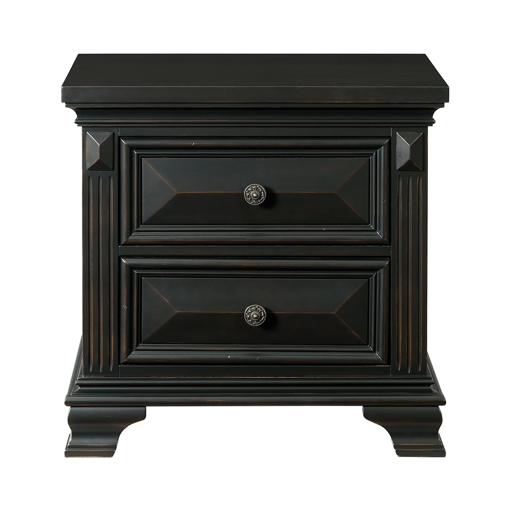 Calloway Black Nightstand | Ellesime International 