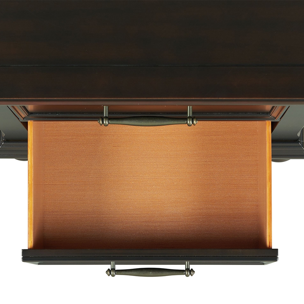 Slater Black Nightstand With USB | Ellesime International 