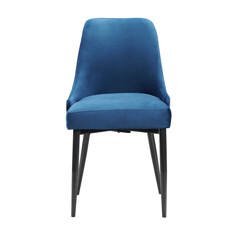 Celeste Dining Side chair With Blue Fabric ( 2 PER CARTON ) | Ellesime International 