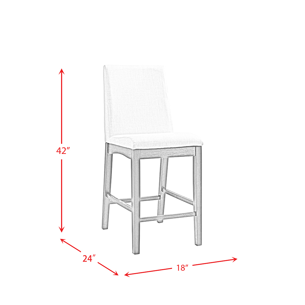 Dapper Walnut Counter Side Chair ( 2 PER CARTON ) | Ellesime International 