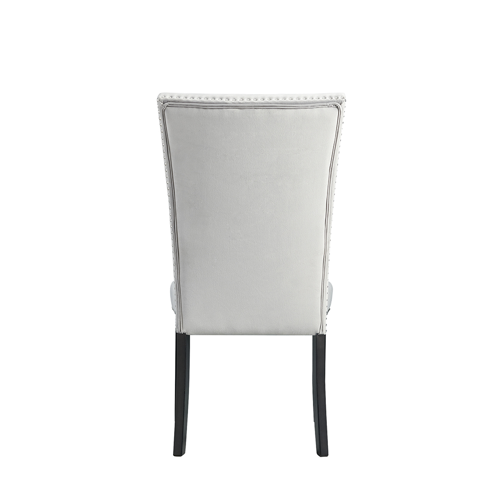 Francesca Grey Velvet Dining Side Chair ( 2 PER PACK ) | Ellesime International 