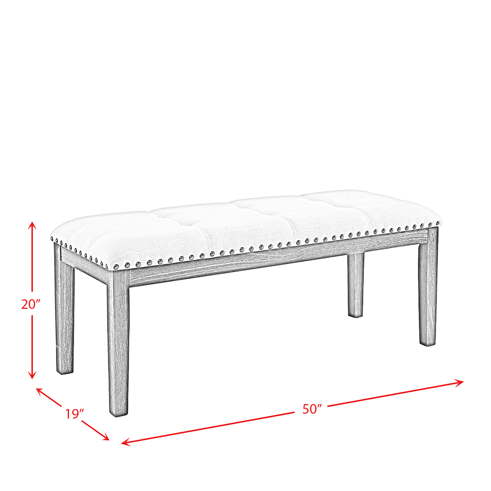 Greystone Dining Bench  | Ellesime International 