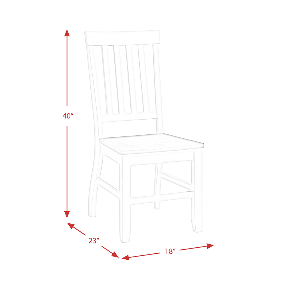 Kayla Two Tone Dining Side Chair ( 2 PER PACK ) | Ellesime International 