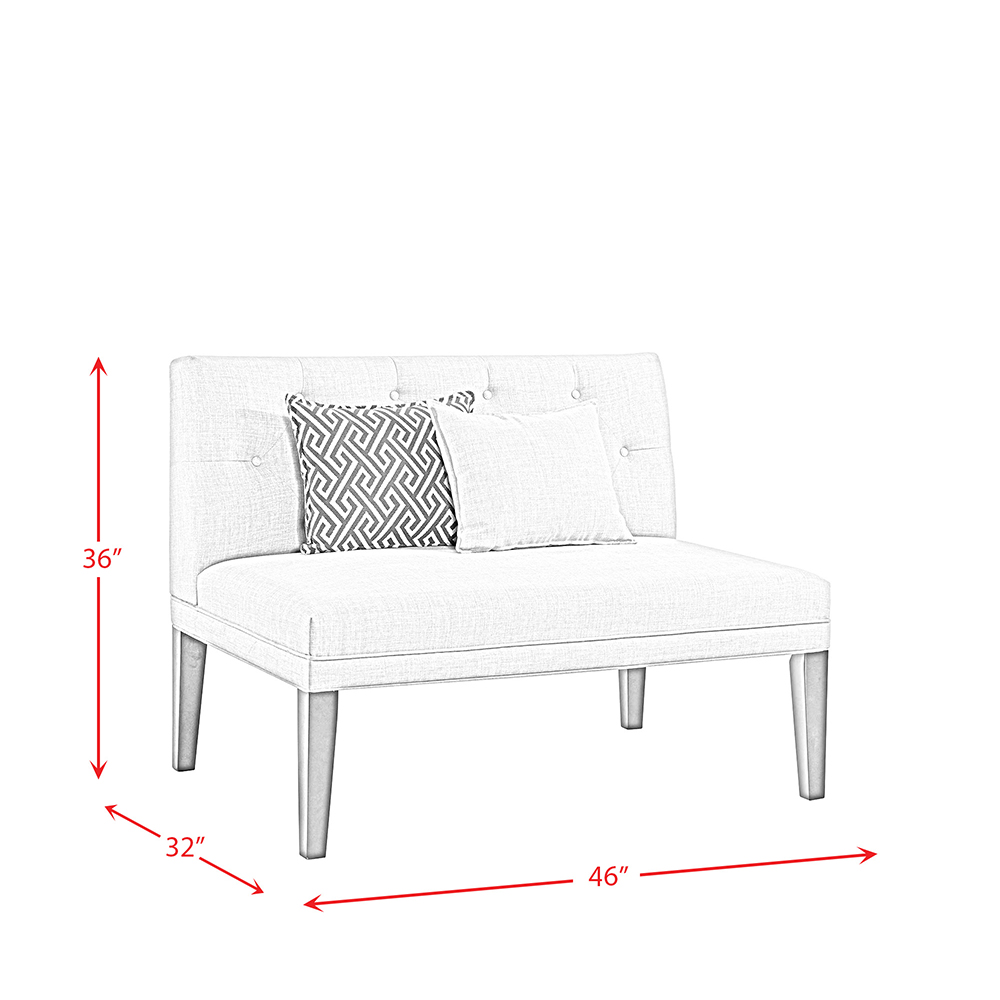 Maddox Dining Loveseat With 5 Pillows | Ellesime International 