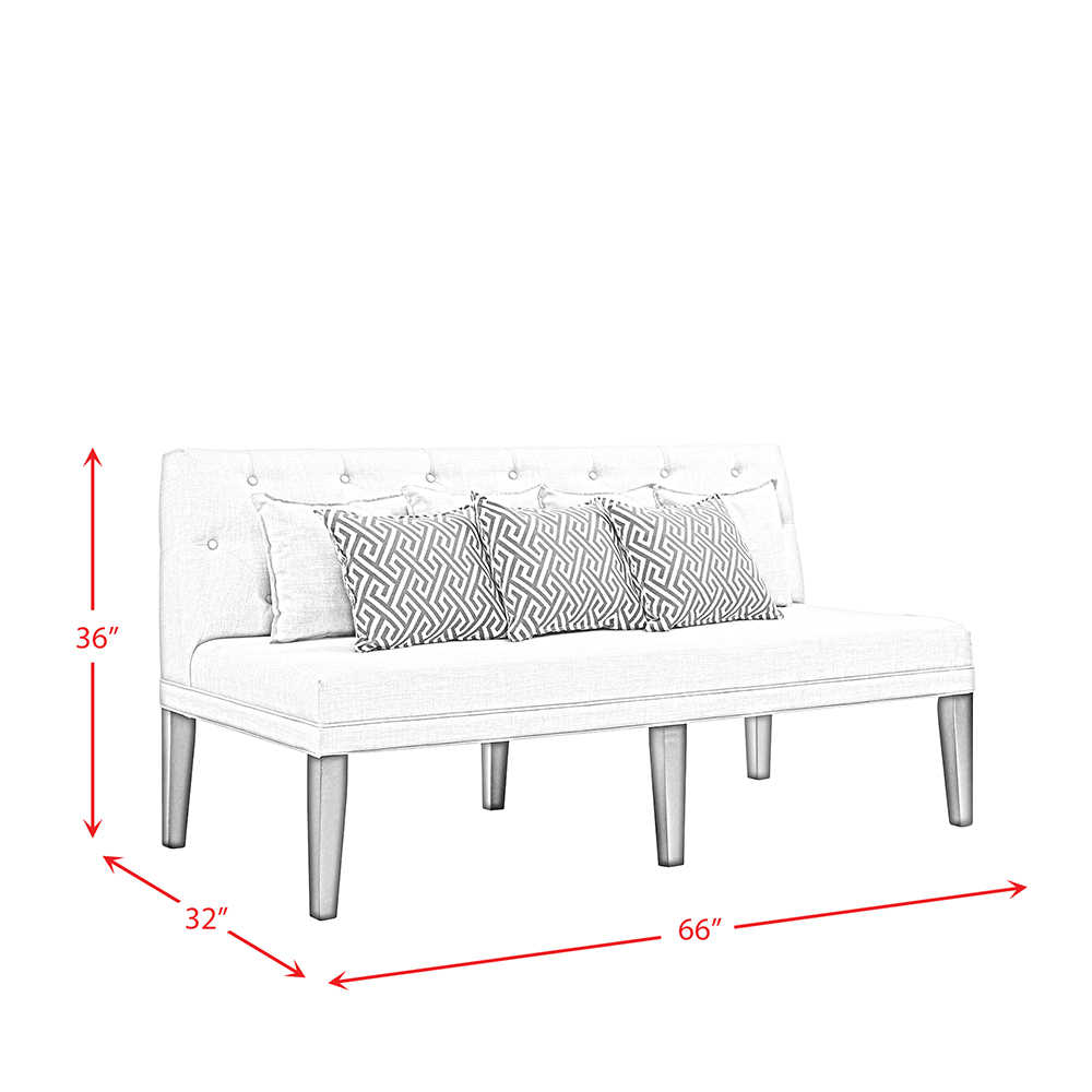 Maddox Dining Sofa With 7 Pillows  | Ellesime International 