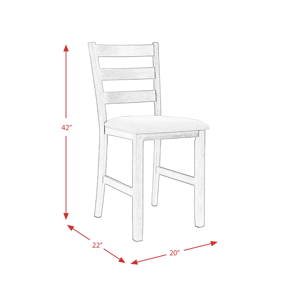 Martin Counter Dark Brown PU Side Chair ( 2 PER PACK )
 | Ellesime International 