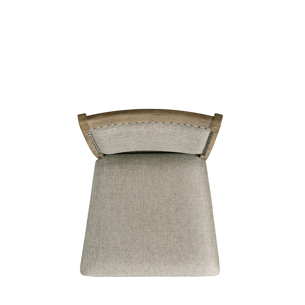 Stone Gray Counter Fabric Swirl Back Side Chair ( 2 PER PACK ) | Ellesime International 