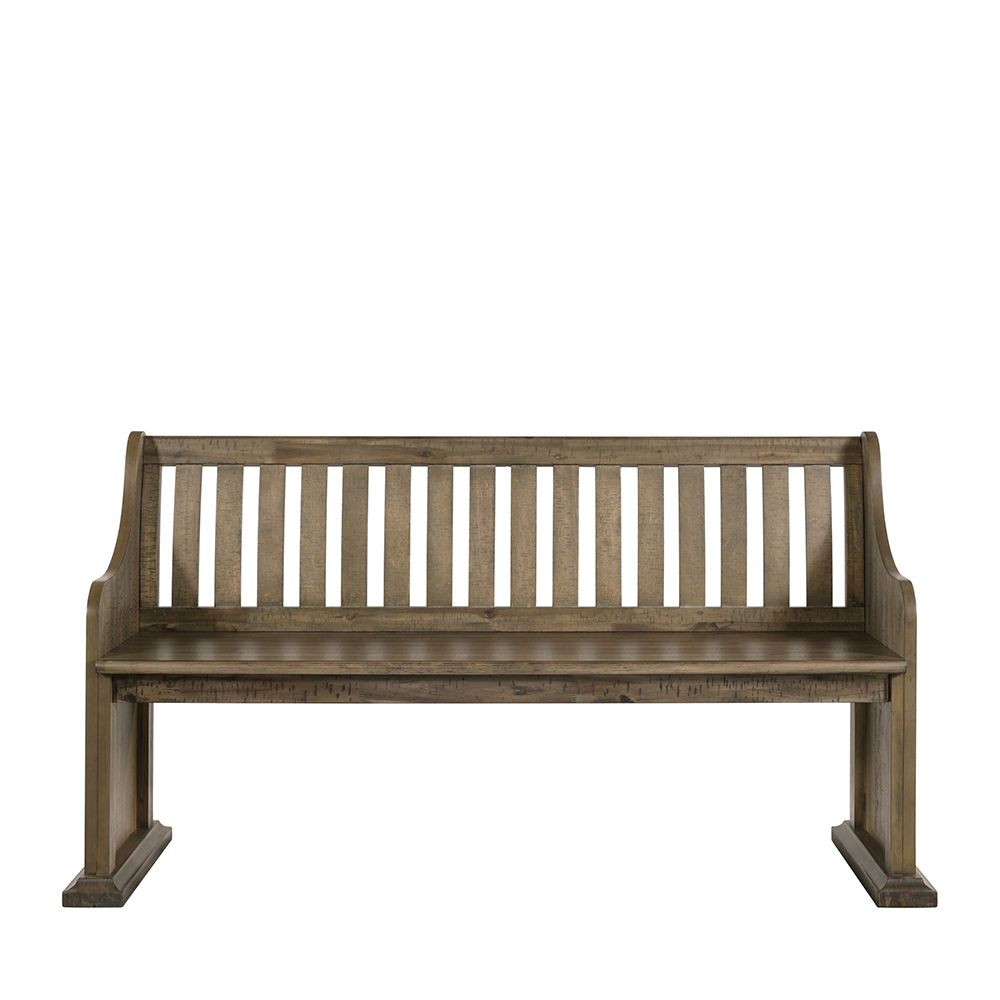 Stone Grey Dining Pew Bench  | Ellesime International 