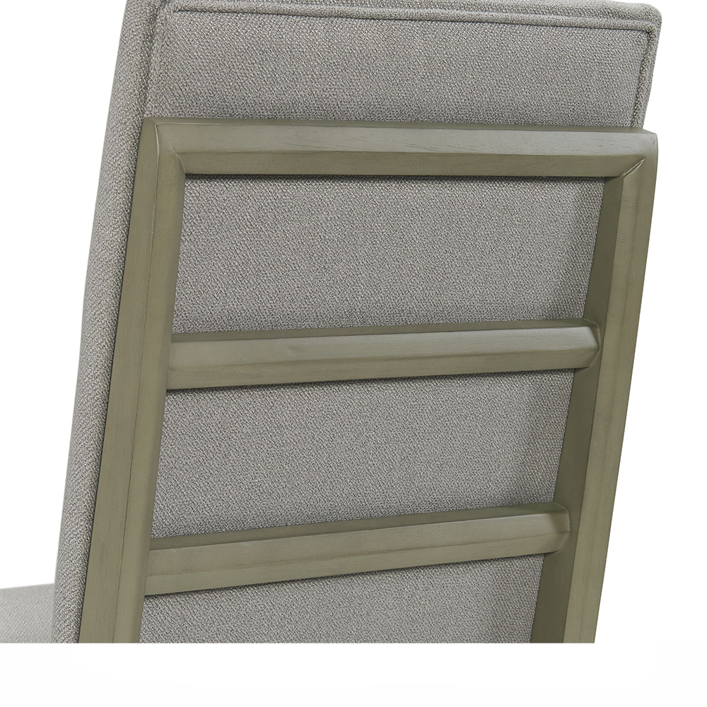 Zig Dining Fabric Ladder Back Side Chair ( 2 PER PACK ) | Ellesime International 