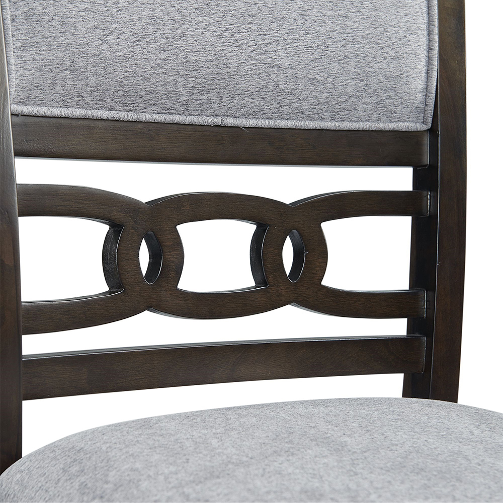 Amherst Dark Counter Fabric Cushion Side Chair ( 2 PER PACK ) | Ellesime International 