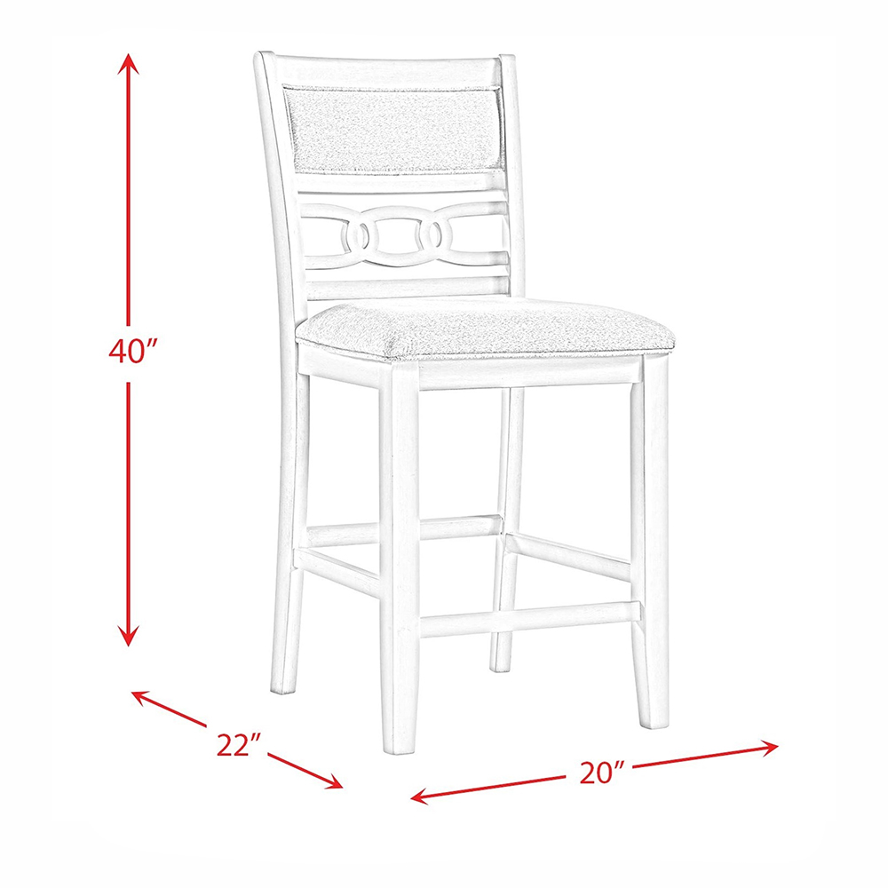 Amherst Dark Counter Fabric Cushion Side Chair ( 2 PER PACK ) | Ellesime International 