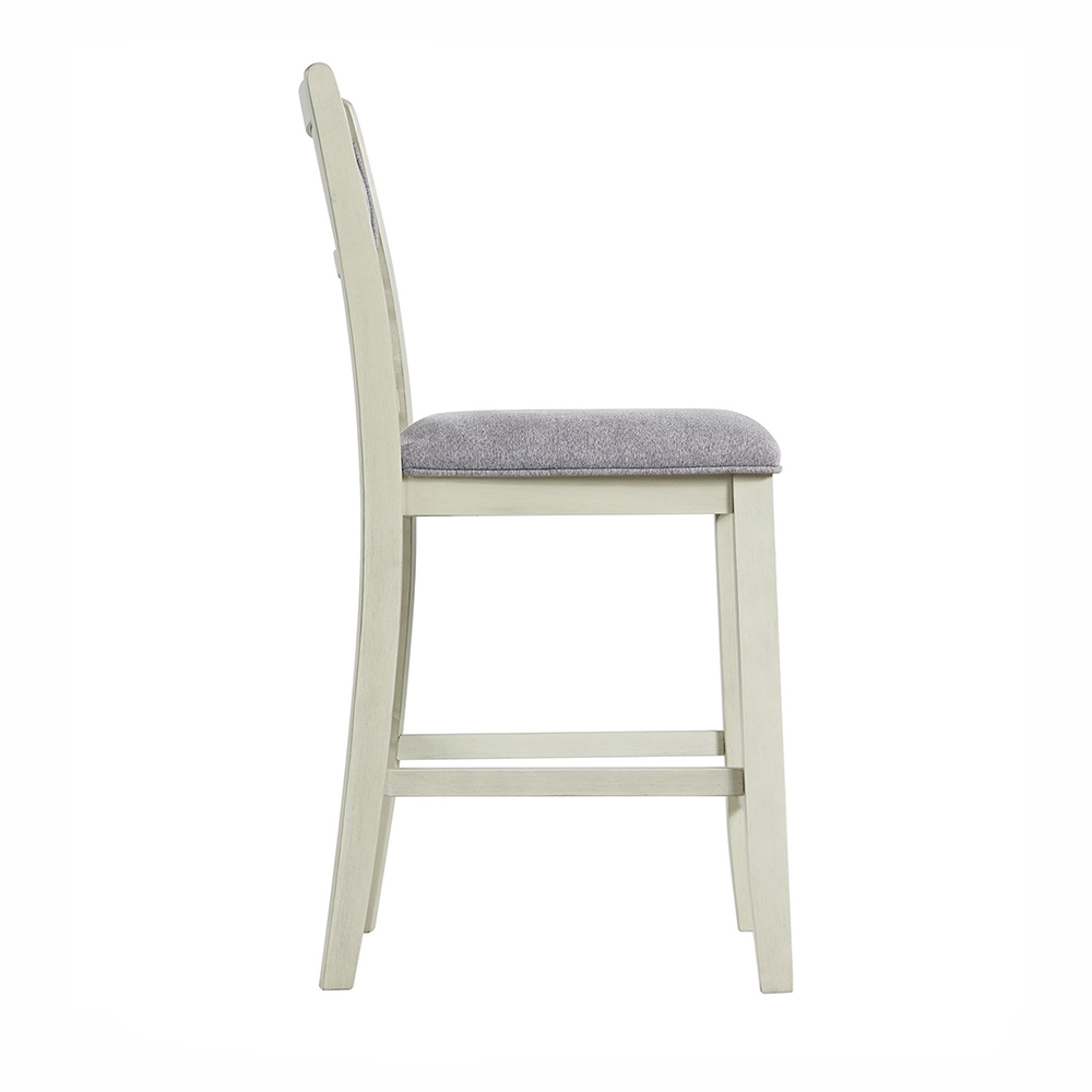 Amherst White Counter Fabric Side Chair ( 2 PER PACK ) | Ellesime International 