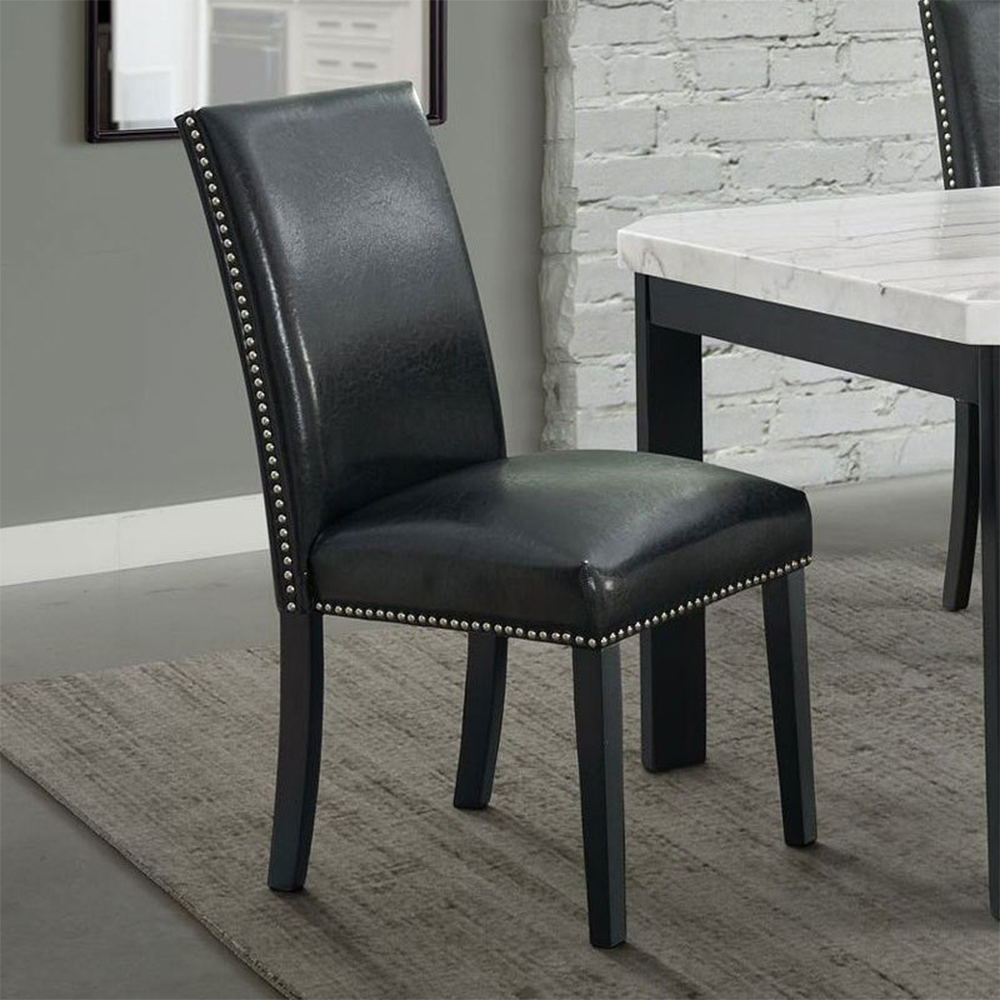 Meridian Dining Side Chair Black ( 2 PER PACK ) | Ellesime International 
