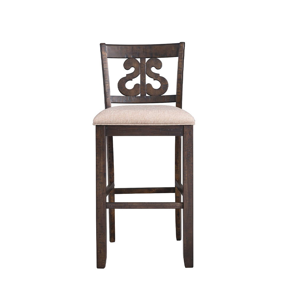 Stone Bar Stool With Fabric 30