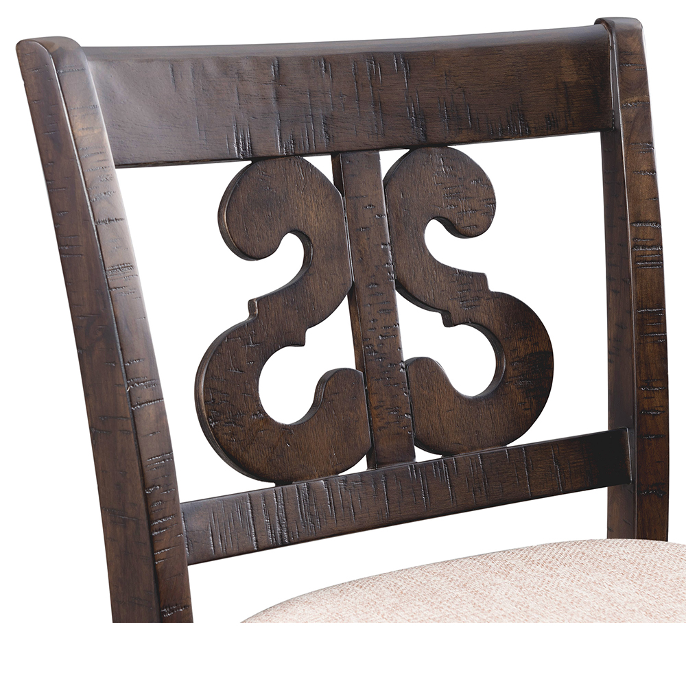 Stone Bar Stool With Fabric 30