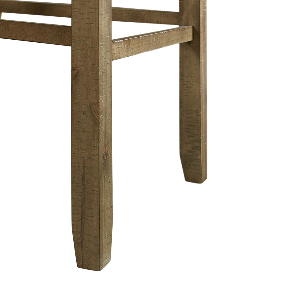 Stone Gray Bar Stool With Fabric 30