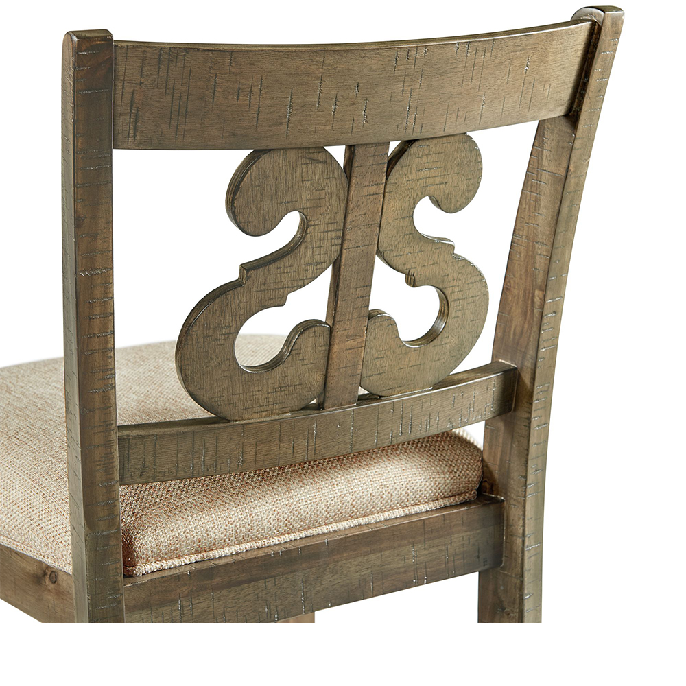 Stone Gray Bar Stools With Fabric 30