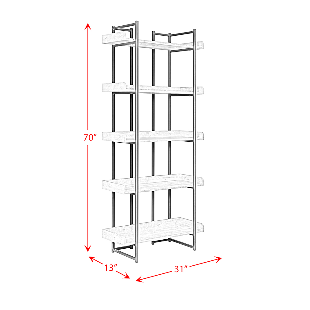 Preston Bookshelf ( Grey, Oak, Espresso ) | Ellesime International 