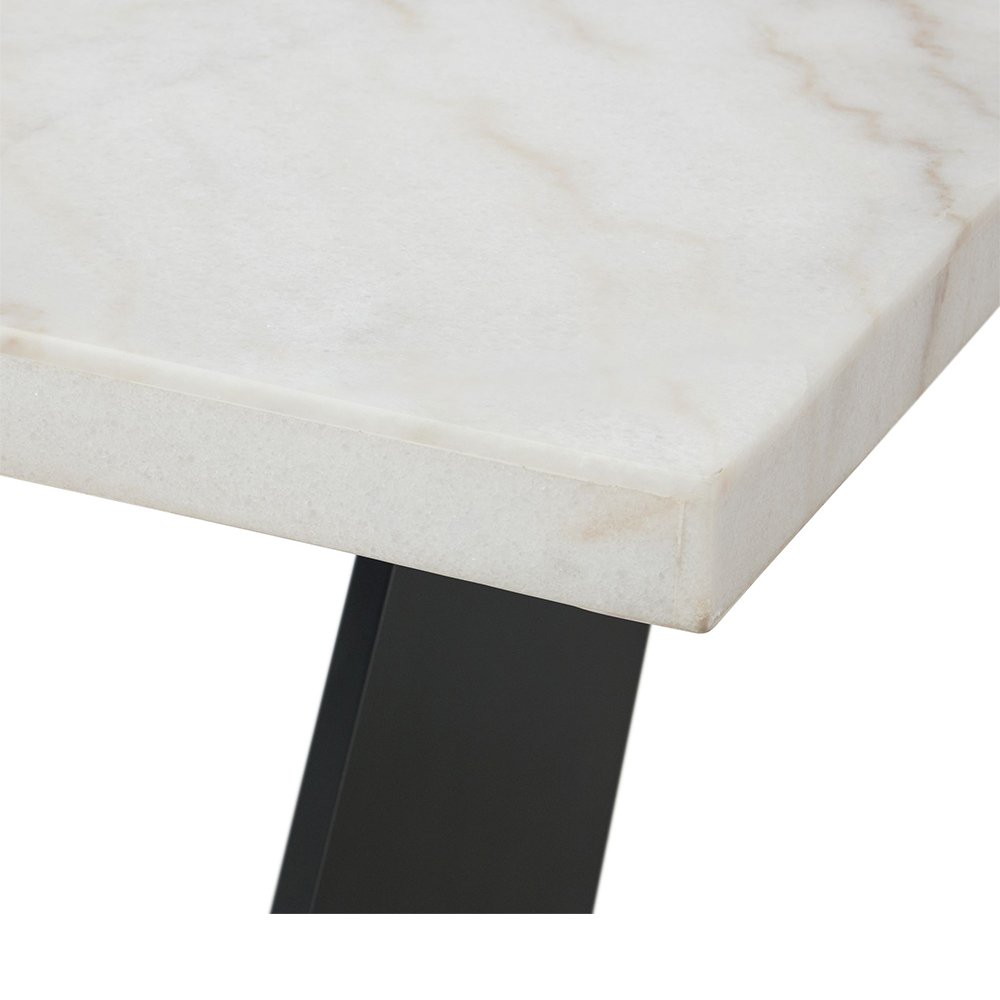 Beckley White Dining Table | Ellesime International 