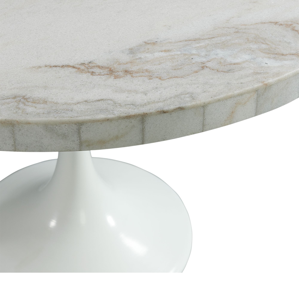 Celeste Round Dining Table White Base | Ellesime International 