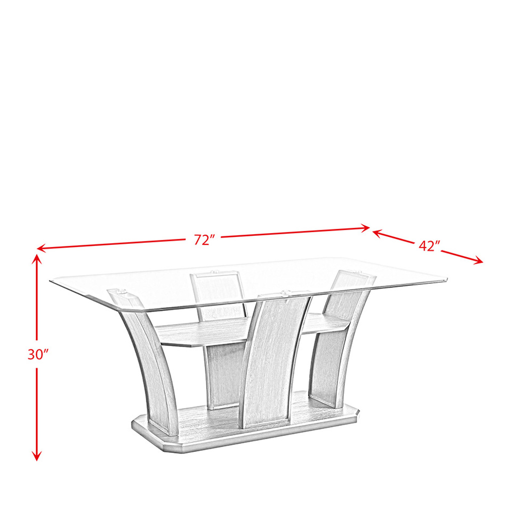 Dapper Grey Rectangular Dining Table | Ellesime International 