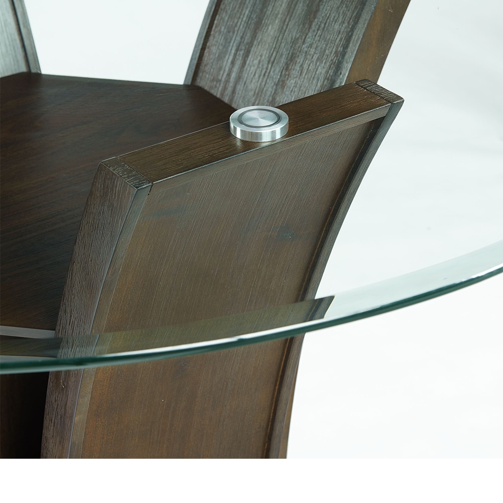 Dapper Walnut Round Counter Table | Ellesime International 