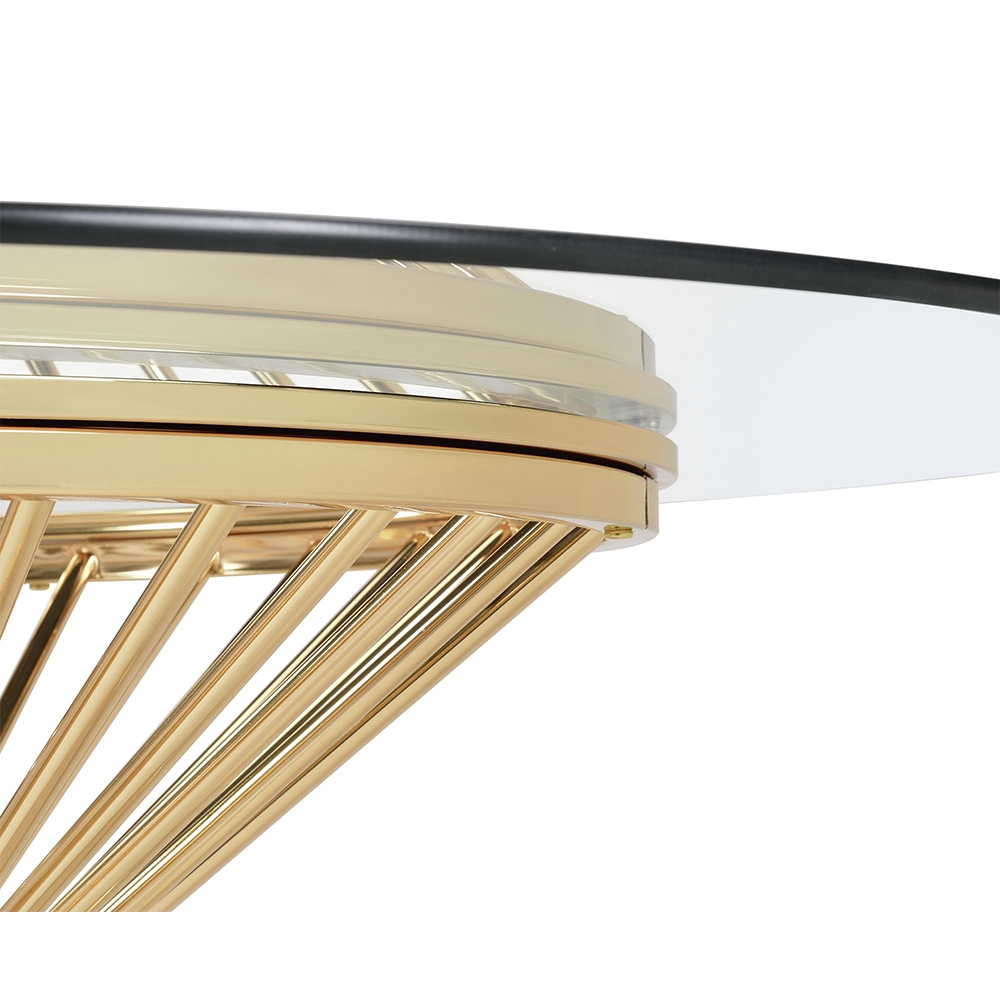 Lavinia Gold Dining Table Complete Gold Base | Ellesime International 