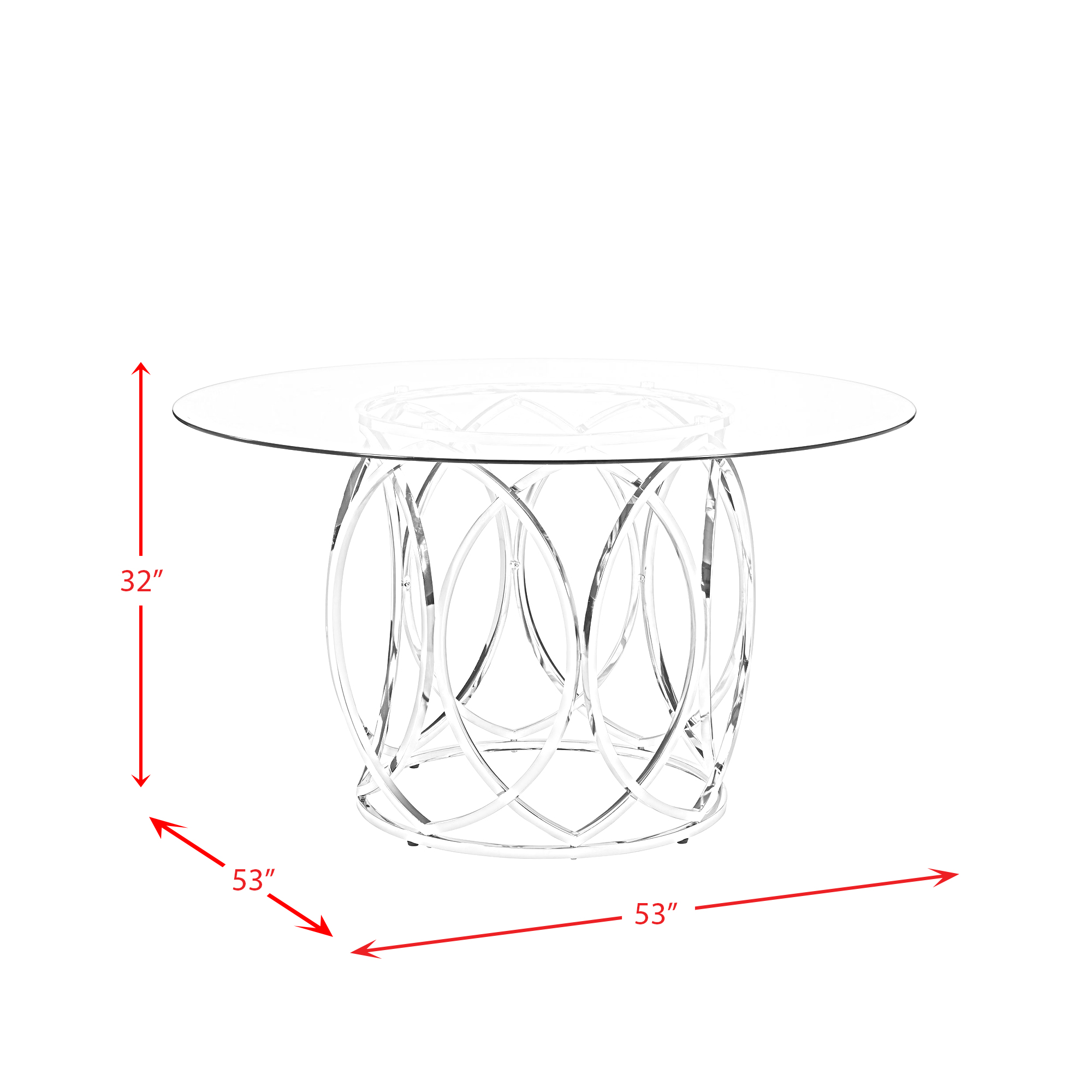 Merlin Dining Table 10mm Glass | Ellesime International 