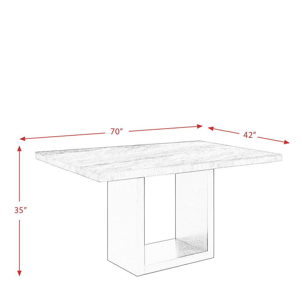 Valentino White Marble Counter Table | Ellesime International 