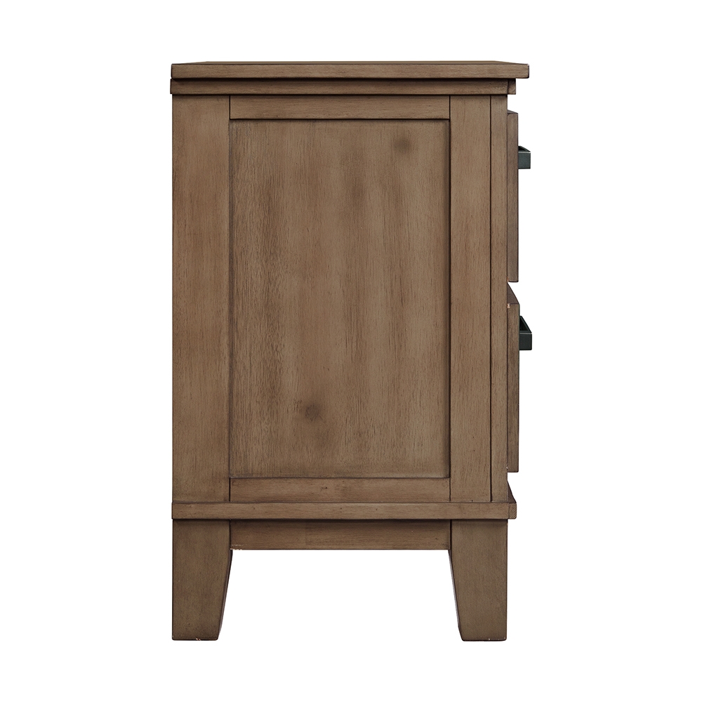 Jolene Grey Nightstand With USB | Ellesime International 