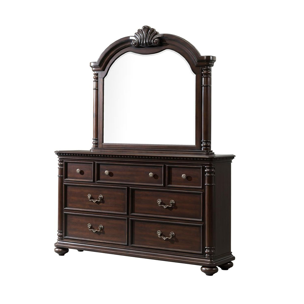 Classic Five Piece Set with Queen Bed ( Dr, Mr, Chest, NS and Bed ) | Ellesime International 