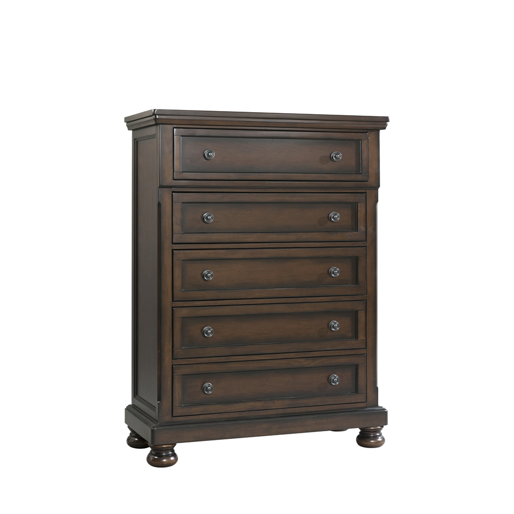 Kingston Five Piece Set with Queen Storage Bed ( Dr, Mr, Chest, NS and Bed ) | Ellesime International 