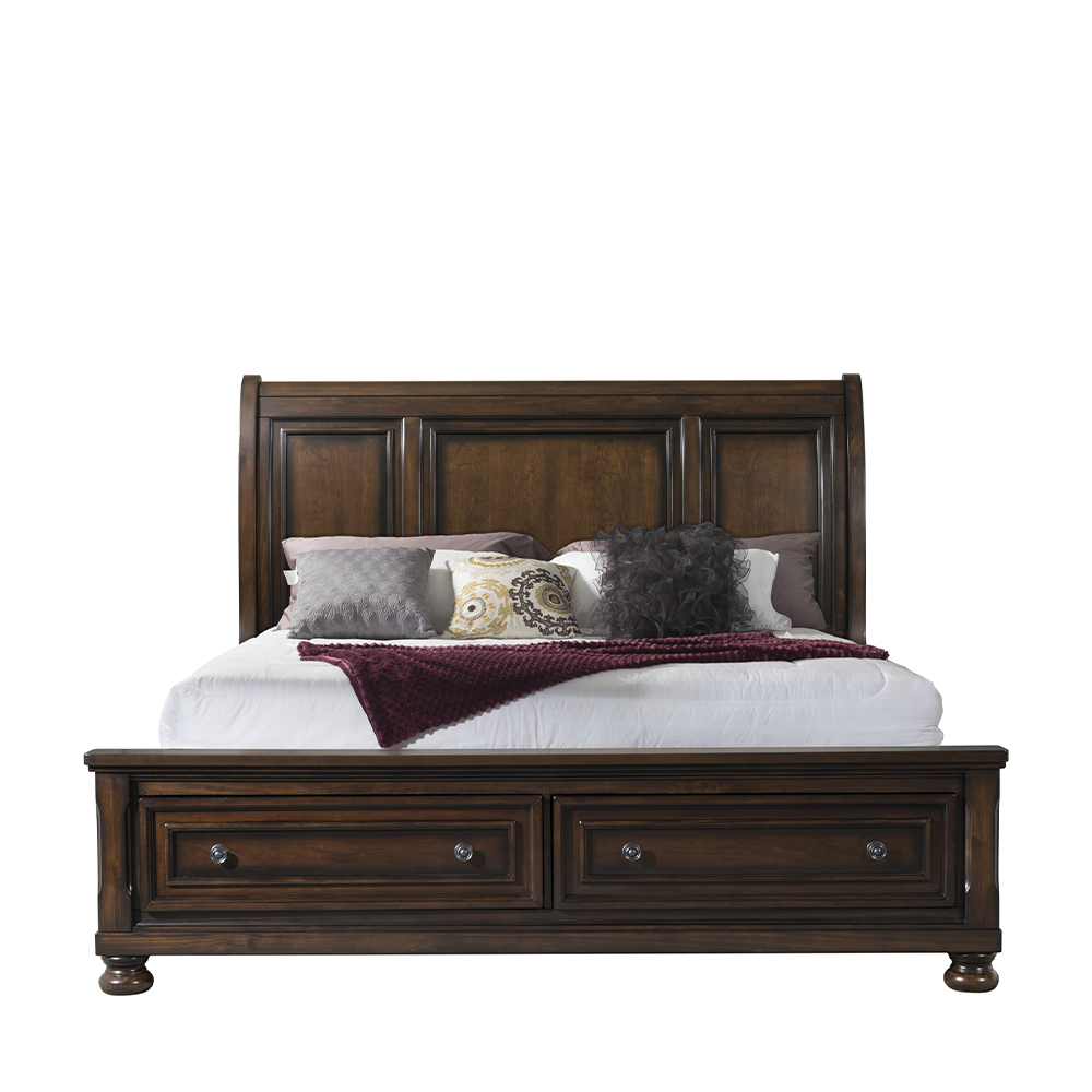 Kingston Five Piece Set with Queen Storage Bed ( Dr, Mr, Chest, NS and Bed ) | Ellesime International 