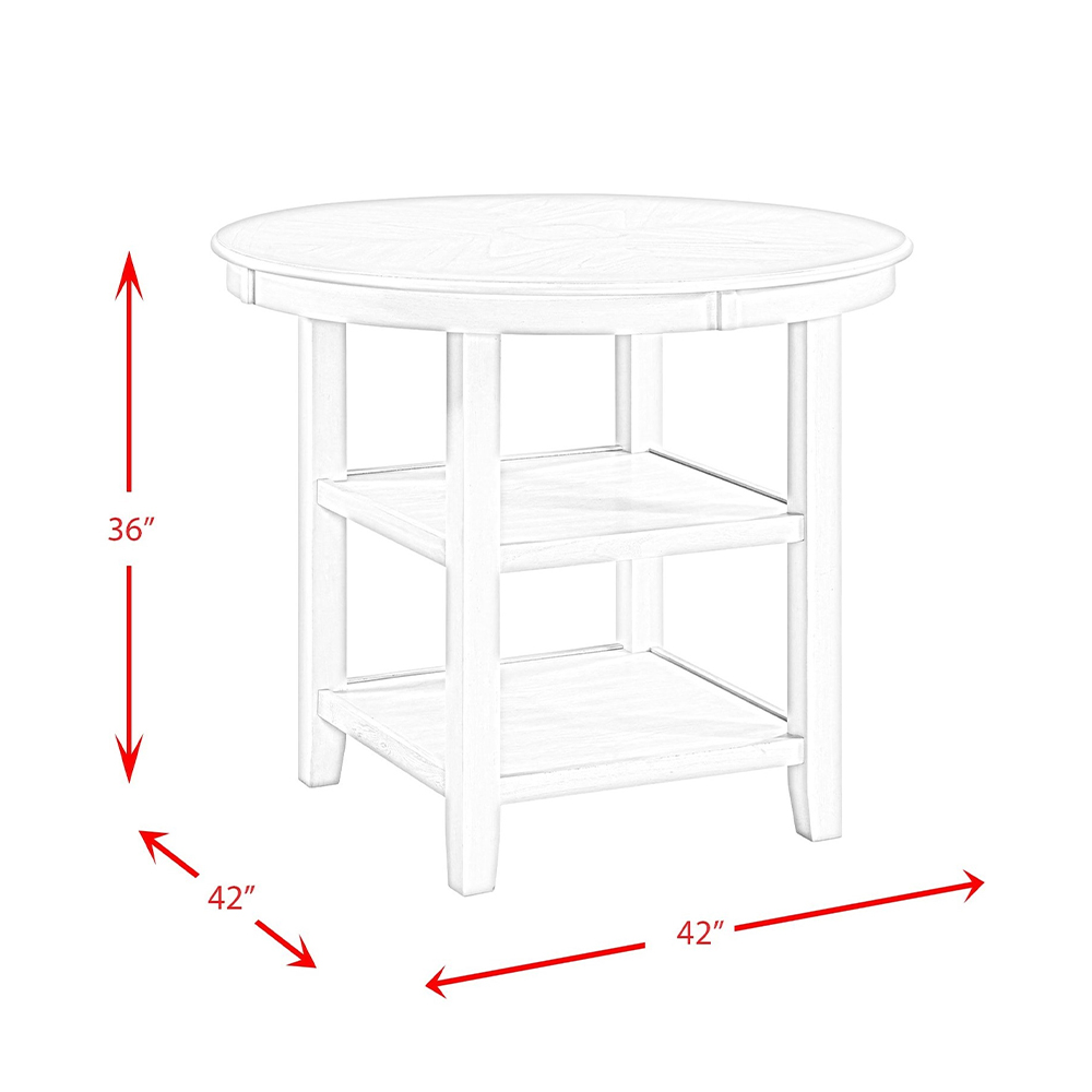 Amherst White Counter Table | Ellesime International 