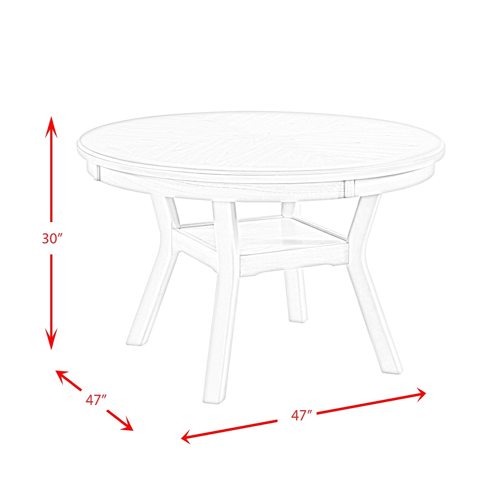 Amherst White Dining Table  | Ellesime International 
