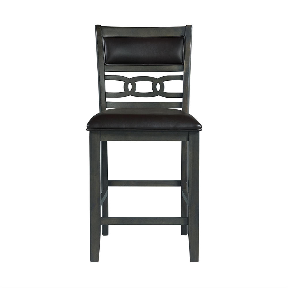 Amherst Grey Counter Five Piece Set ( Counter Table, Four Side Chairs ) | Ellesime International 