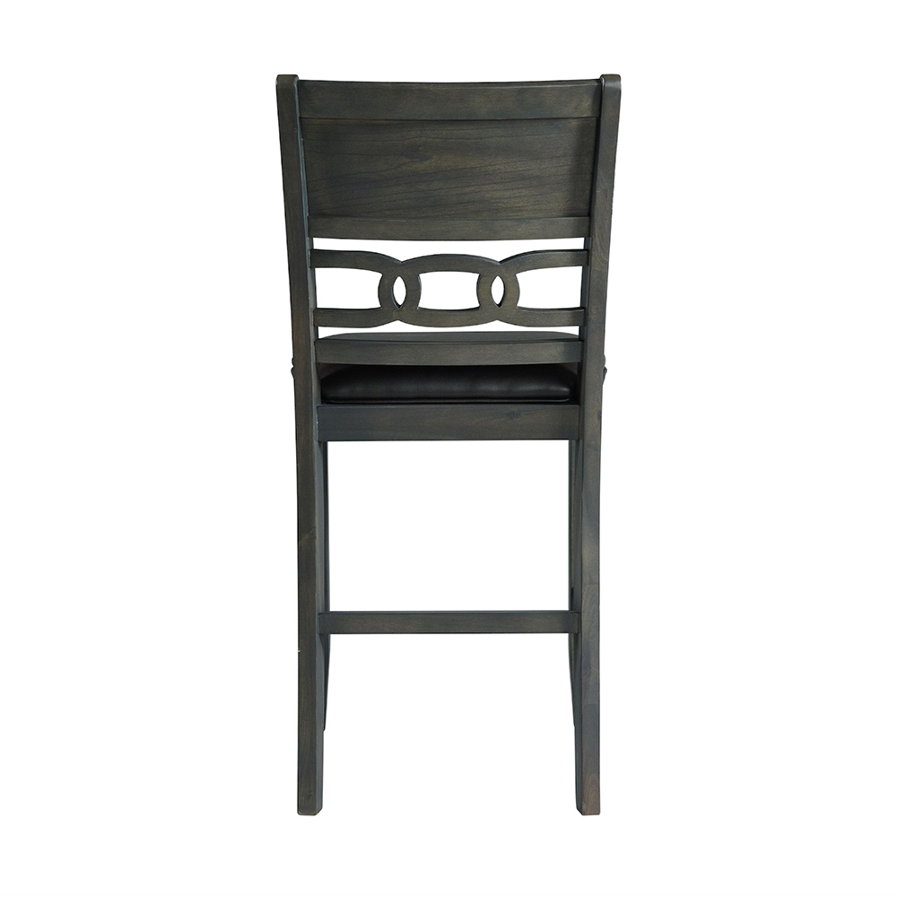 Amherst Grey Counter Five Piece Set ( Counter Table, Four Side Chairs ) | Ellesime International 