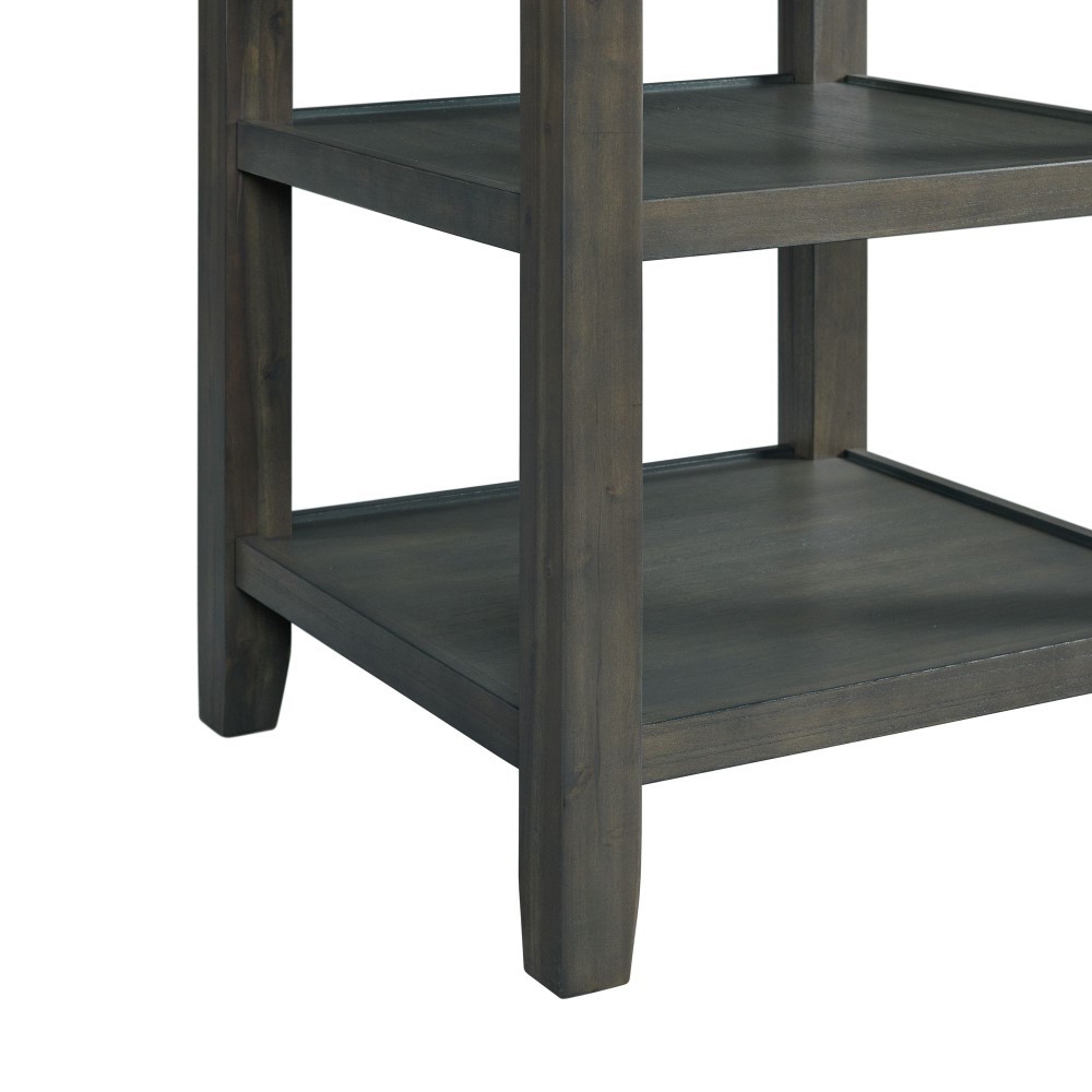 Amherst Grey Counter Five Piece Set ( Counter Table, Four Side Chairs ) | Ellesime International 