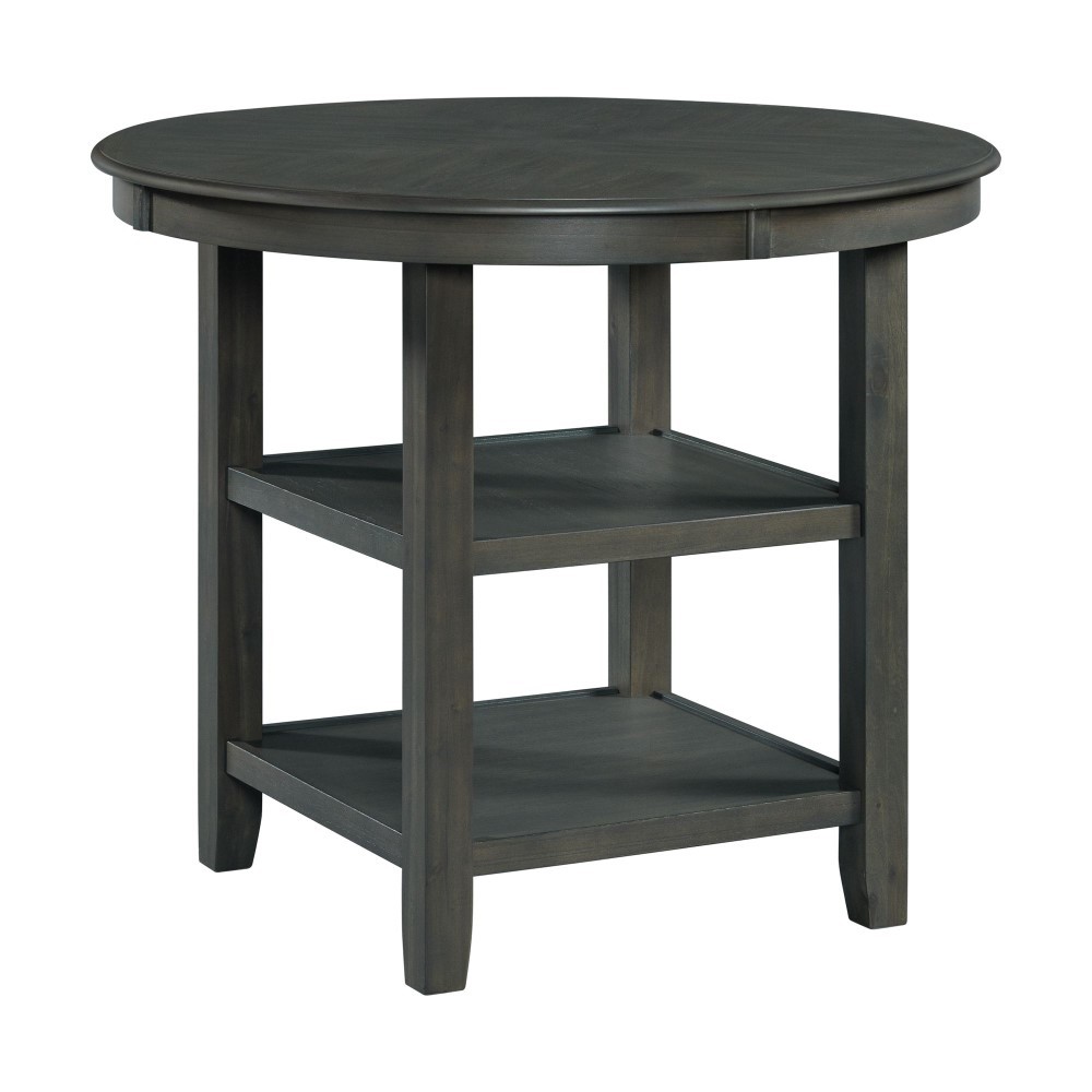 Amherst Grey Counter Five Piece Set ( Counter Table, Four Side Chairs ) | Ellesime International 