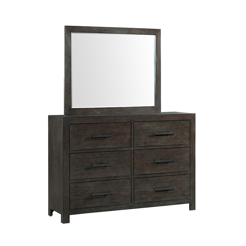 Shelby Five Piece Set with Queen Bed ( Dr, Mr, Chest, NS and Bed ) | Ellesime International 