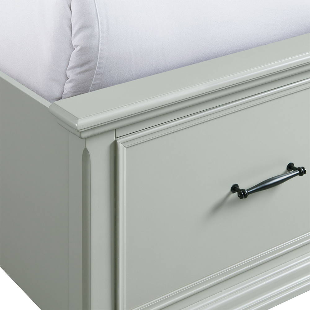 Slater Grey Five Piece Set with Queen Storage Bed ( Dr, Mr, Chest, NS and Bed ) | Ellesime International 