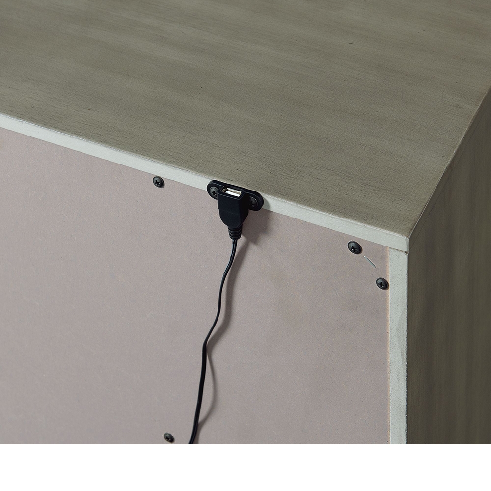 Zig Five Piece Set with Queen Storage Bed ( Dr, Mr, Chest, NS and Bed ) | Ellesime International 