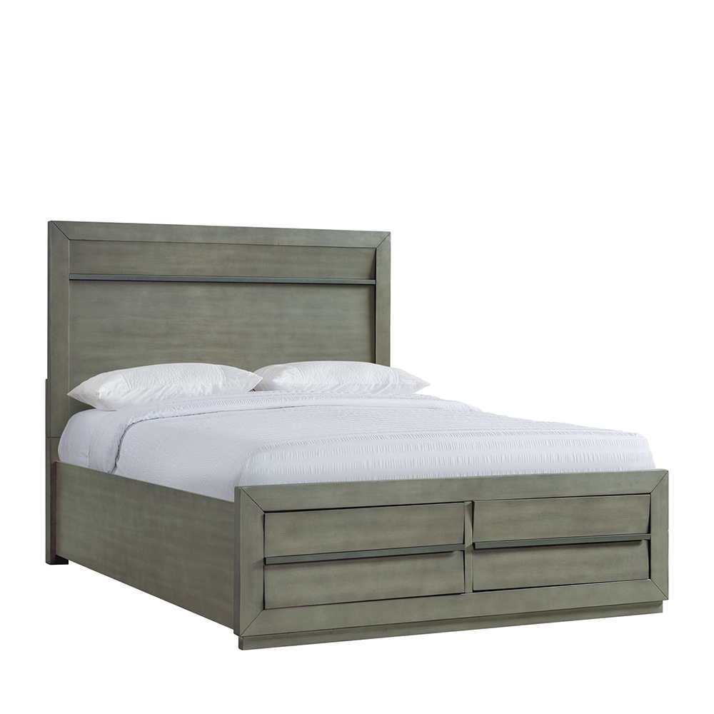 Zig Five Piece Set with Queen Storage Bed ( Dr, Mr, Chest, NS and Bed ) | Ellesime International 