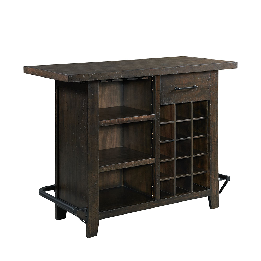 Stone Charcoal Bar Three Piece Set ( Bar Table, Two Barstools ) | Ellesime International 