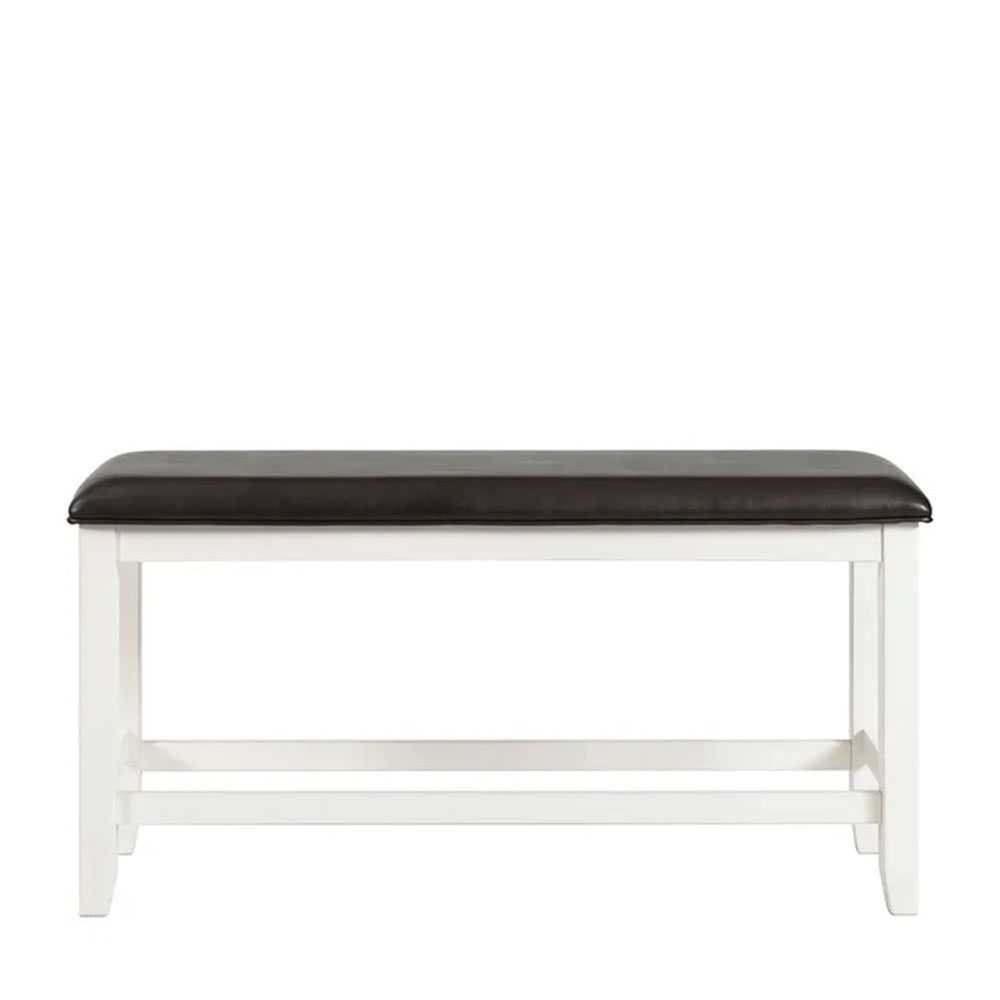 Martin Six Piece Counter Set ( Dark Brown Top - White Base ) | Ellesime International 