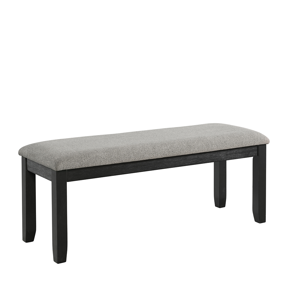 Martin Six Piece Dining Set ( Grey Top - Black Base ) | Ellesime International 