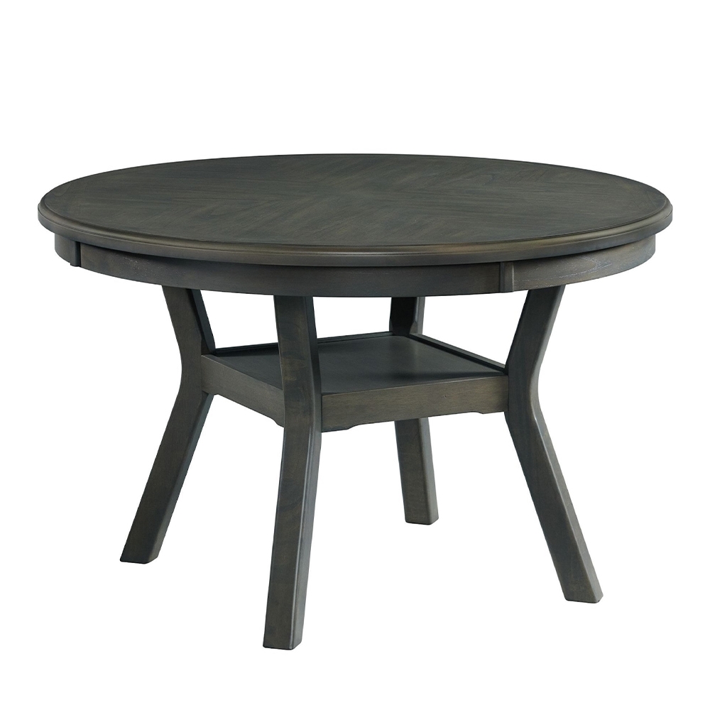 Amherst Grey Dining Five Piece Set ( Dining Table, Four PU Cushion Side Chairs ) | Ellesime International 
