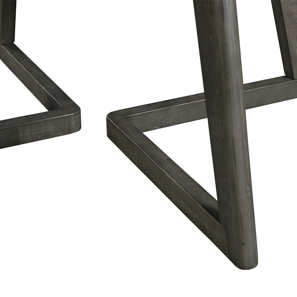 Cross Round Dining Five Piece Set ( Dining Table, Four Side Chairs ) | Ellesime International 