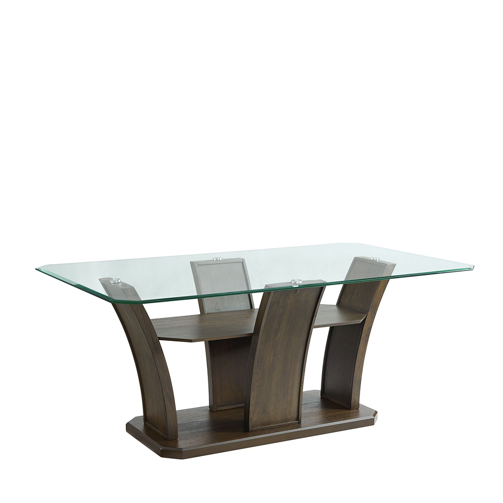 Dapper Walnut Rectangular Dining Five Piece Set ( Dining Table, Four Side Chairs ) | Ellesime International 