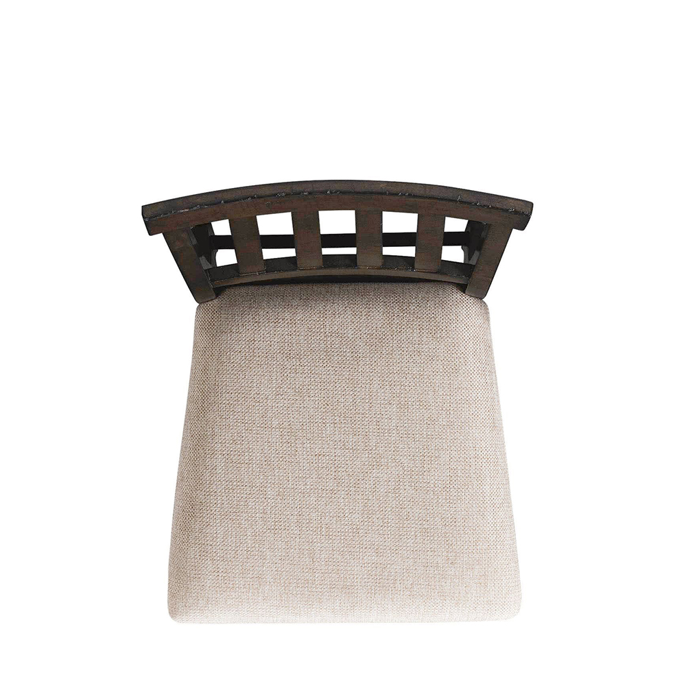 Stone Counter Dining Five Piece Set ( Dining Table, Four Wooden Slat Back Side Chairs ) | Ellesime International 